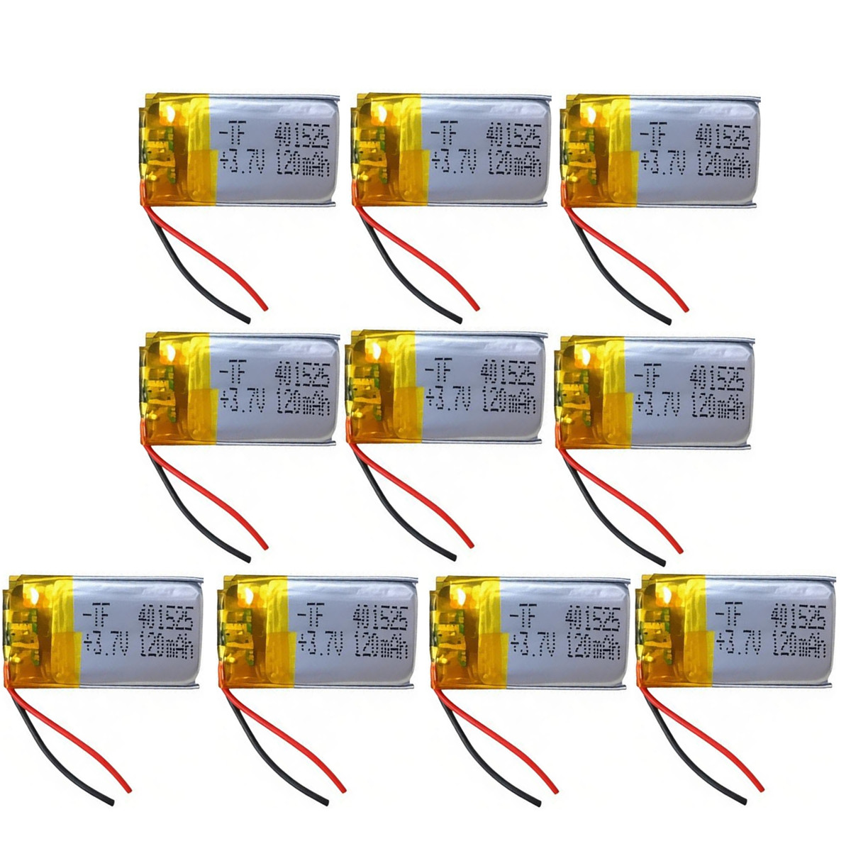 Smartwatch Headset - 10PCS 3.7V 120mAh 401525 Bateria recarregável