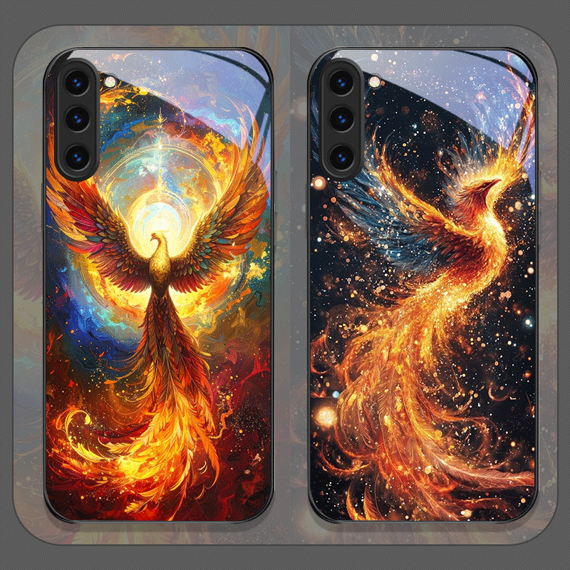 Samsung Galaxy S24 - Estético phoenix fogo pena padrão caso