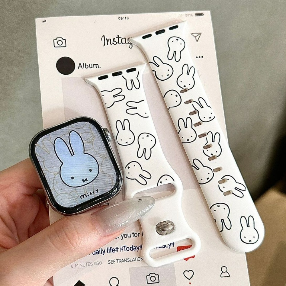 Apple Smartwatch Accessories - Pulseira de Relógio de Coelho Miffy