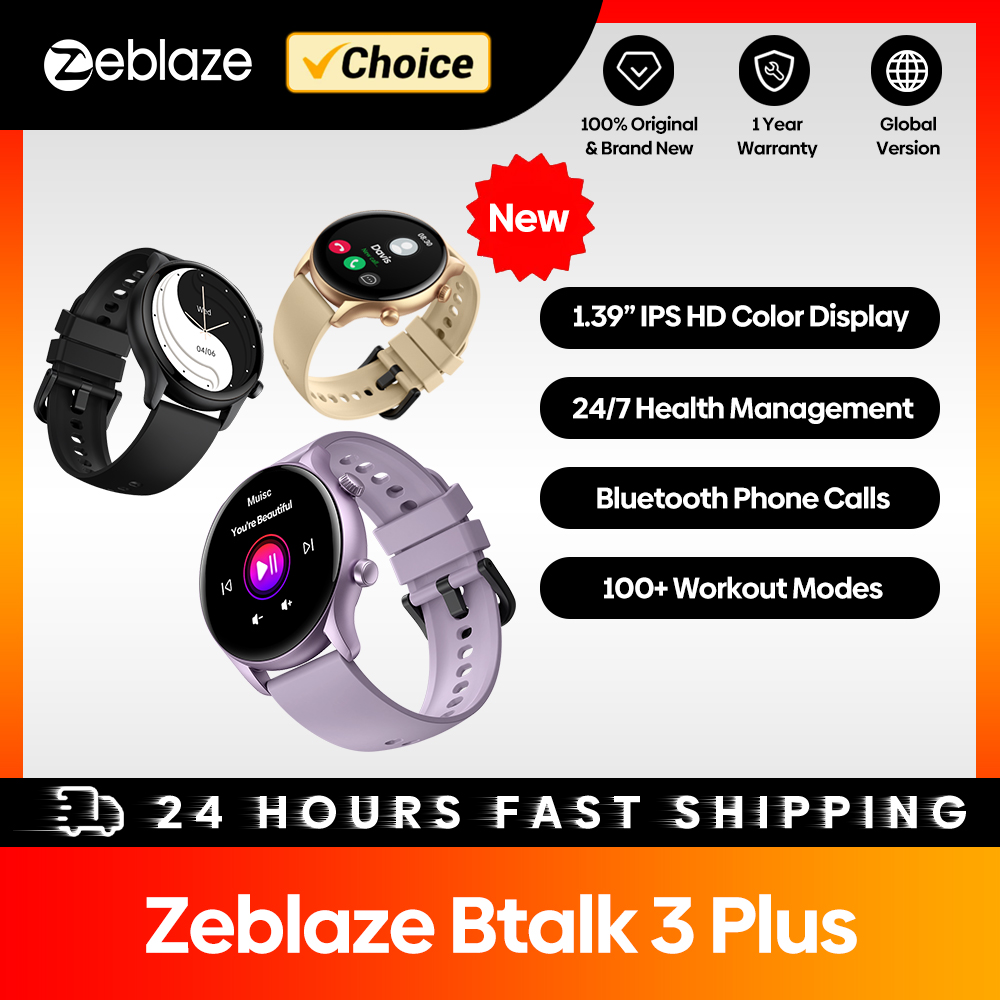 Smartwatch Store - Zeblaze-Btalk 3 Plus Smartwatch para Homens