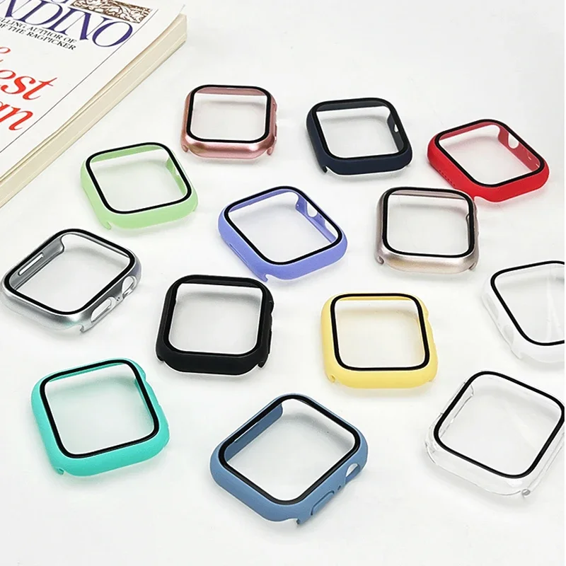 Vidro temperado + capa para ap - Smartwatch Band Accessories avaliação e preço