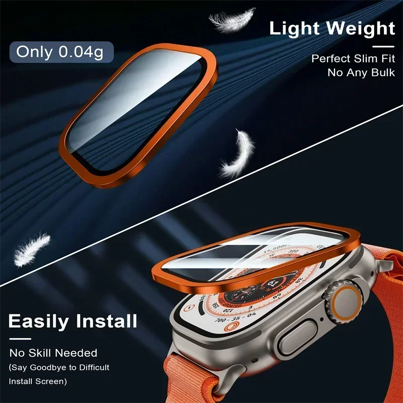 Moldura de metal de titânio pa - Smartwatch Straps & Accessories avaliação e preço
