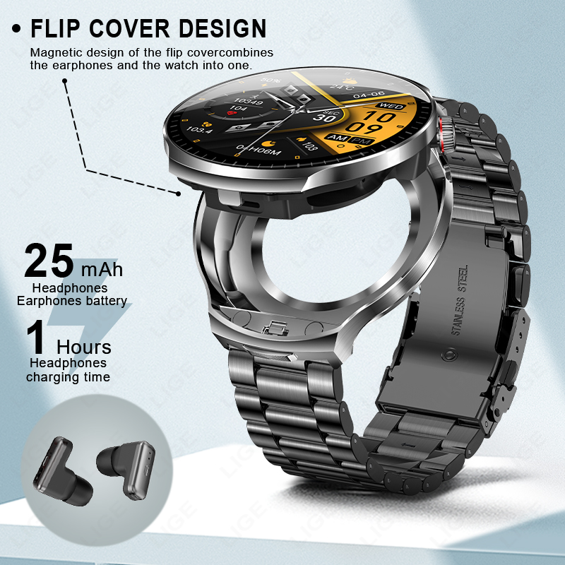 LIGE 2026 Novo Fone de Ouvido  - Smartwatch Headset avaliação e preço