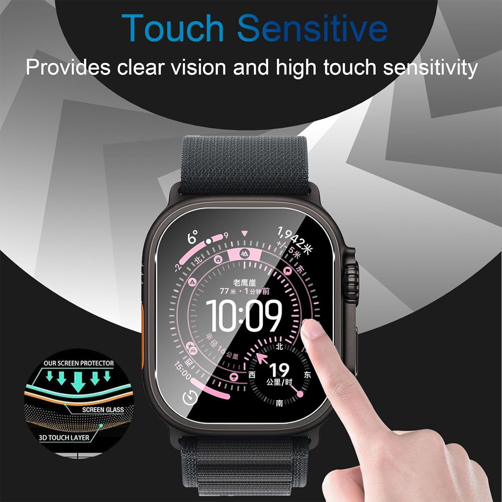 Película de vidro temperado pa - Apple Smartwatch Accessories avaliação e preço