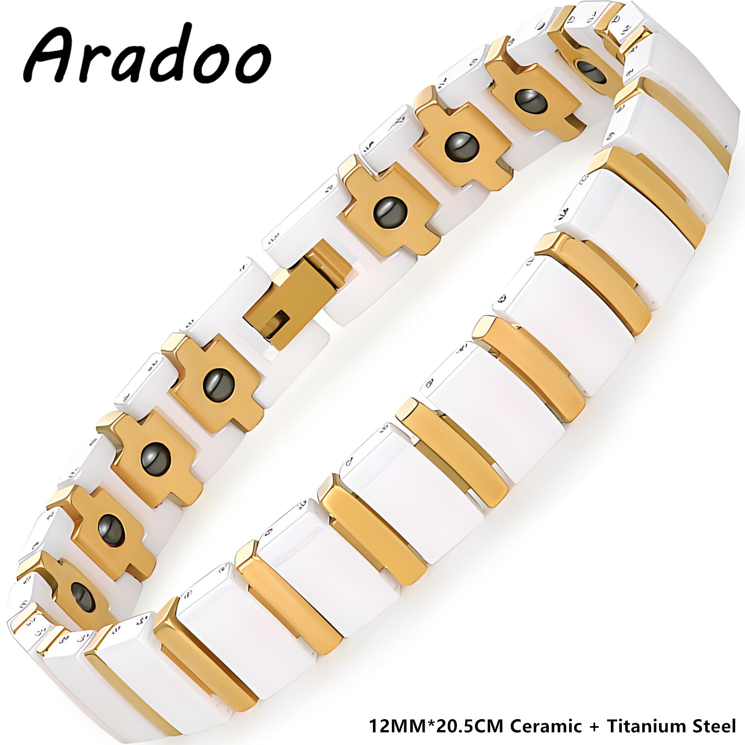 Pulseira de cerâmica premium A - Ceramic Link Bracelet avaliação e preço