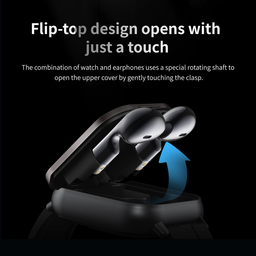 Bt chamada azul dente fones de - Smartwatch Headset avaliação e preço