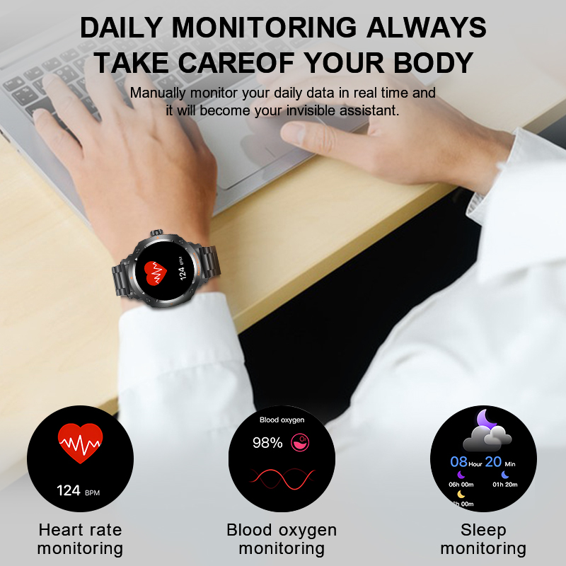 Novo masculino 2 em 1 fone de  - Smartwatch Headset avaliação e preço