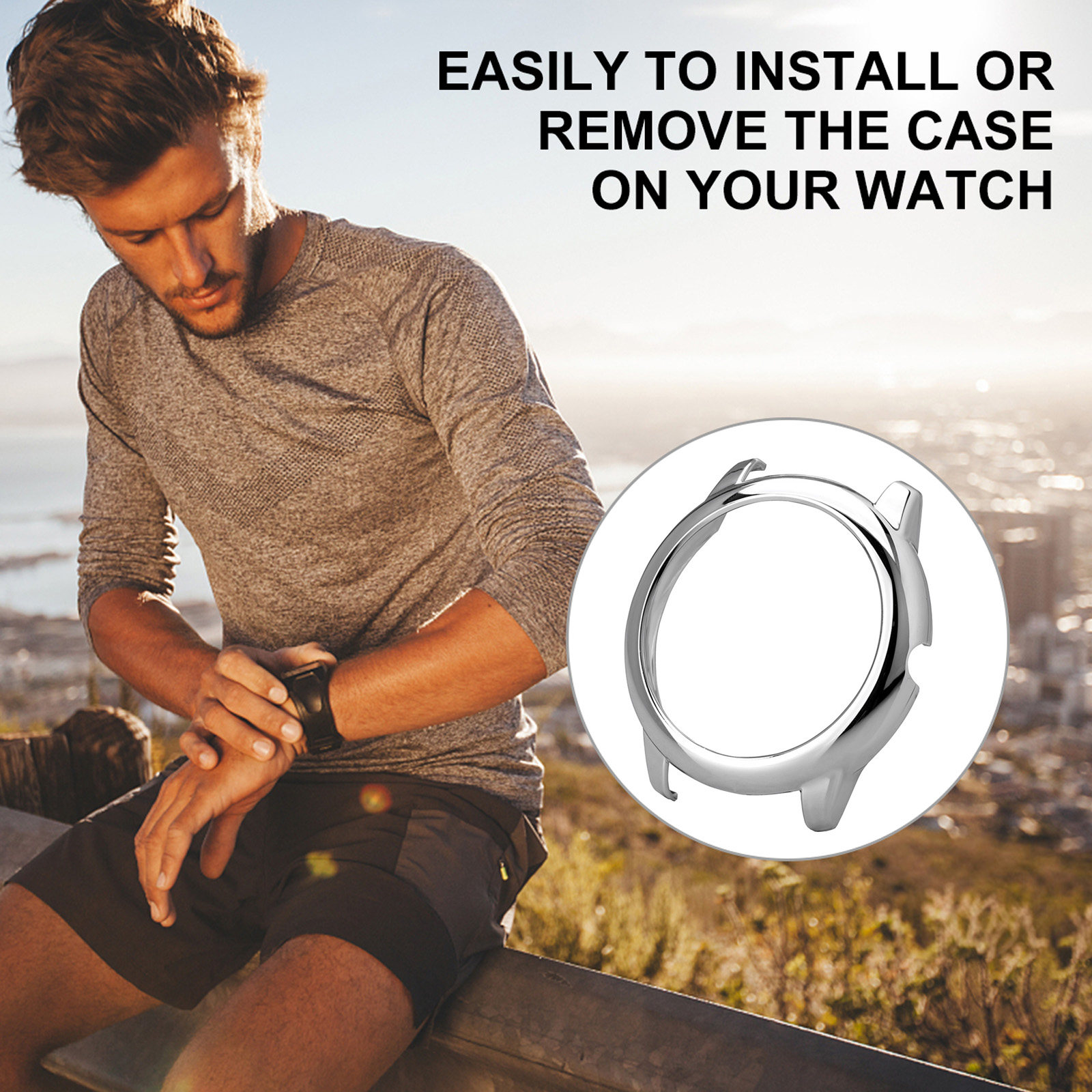 1 unidade de capa protetora pa - Smartwatch Case avaliação e preço