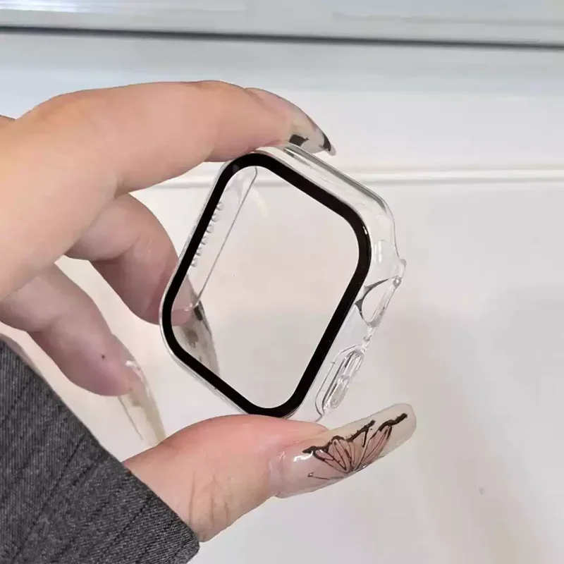 Vidro + capa para apple watch  - Smartwatch Band Accessories avaliação e preço