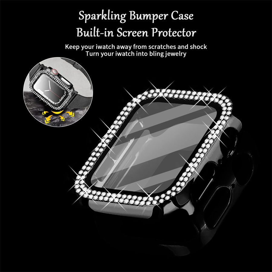Capa de diamante para apple wa - Smartwatch Band Accessories avaliação e preço