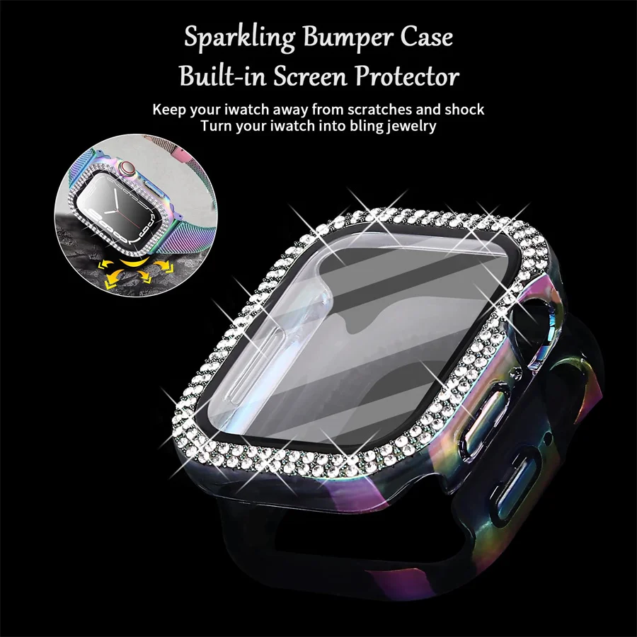 Capa de diamante para apple wa - Smartwatch Band Accessories avaliação e preço