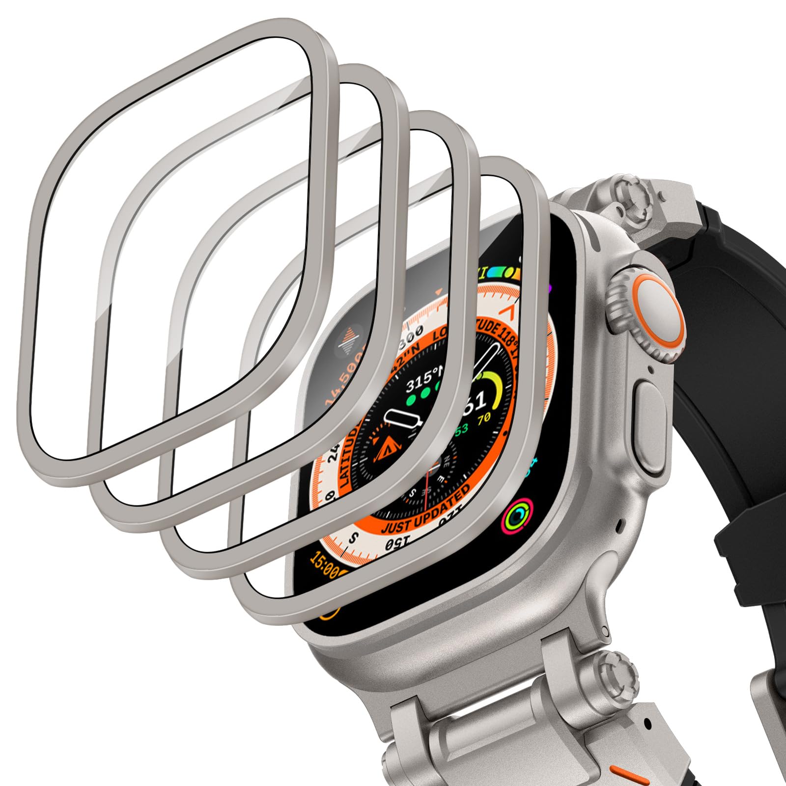 Capa de liga de alumínio + vid - Smartwatch Straps & Accessories avaliação e preço